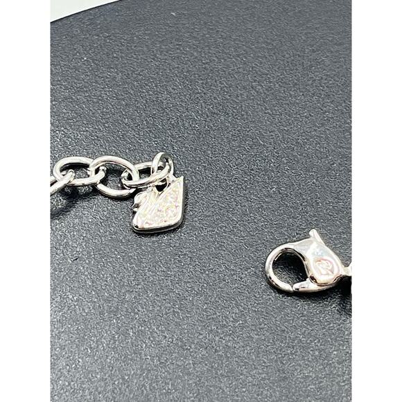 Swarovski‎ Signed Heart Bracelet Birthstone Blue Aquamarine Heart Something Blue - Picture 9 of 10